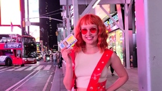 Amateur redhead Eurobabe Linda Sweet fucked in public