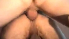 WATCH HIS HOLE AS HE SHOOTS IN ANOTHER GUYS ASS