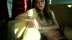 Amateur Webcam Teen Flashes Masturbates