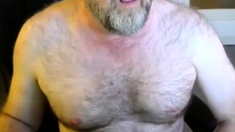 Daddy Bear Eats His Own Cum