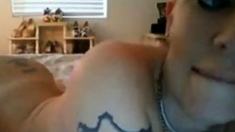 Sexy Punk Babe Does A Webcam Tease