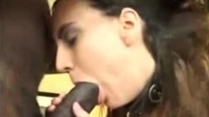 young white wife pleases her black master