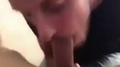 Cumming down my neighbor's throat and he swallow every drop