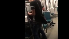 Asian Twink Get's Bj From Older Man In A Subway