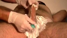 Dr Peeemeee and Fabio: shaving cock