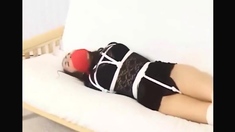 Sexy Asian Girl Bound, Gagged and Groped