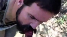 Daddy Gives A Facial In The Woods